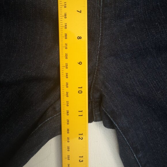 Talbots Ladies Size 12 Dark Wash Boot Cut Zipper & Button Closure Jeans - Picture 12 of 13